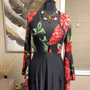 Double Slit Maxi Dress